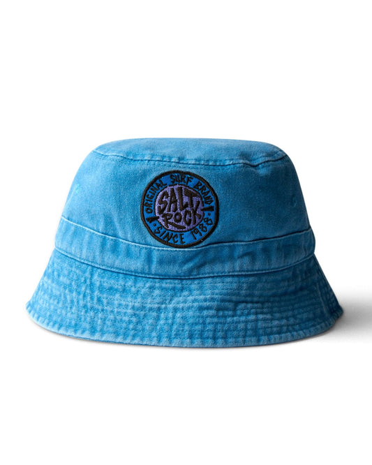 Saltrock SR Original - Bucket Hat - Blue with a ventilation logo patch on a white background.