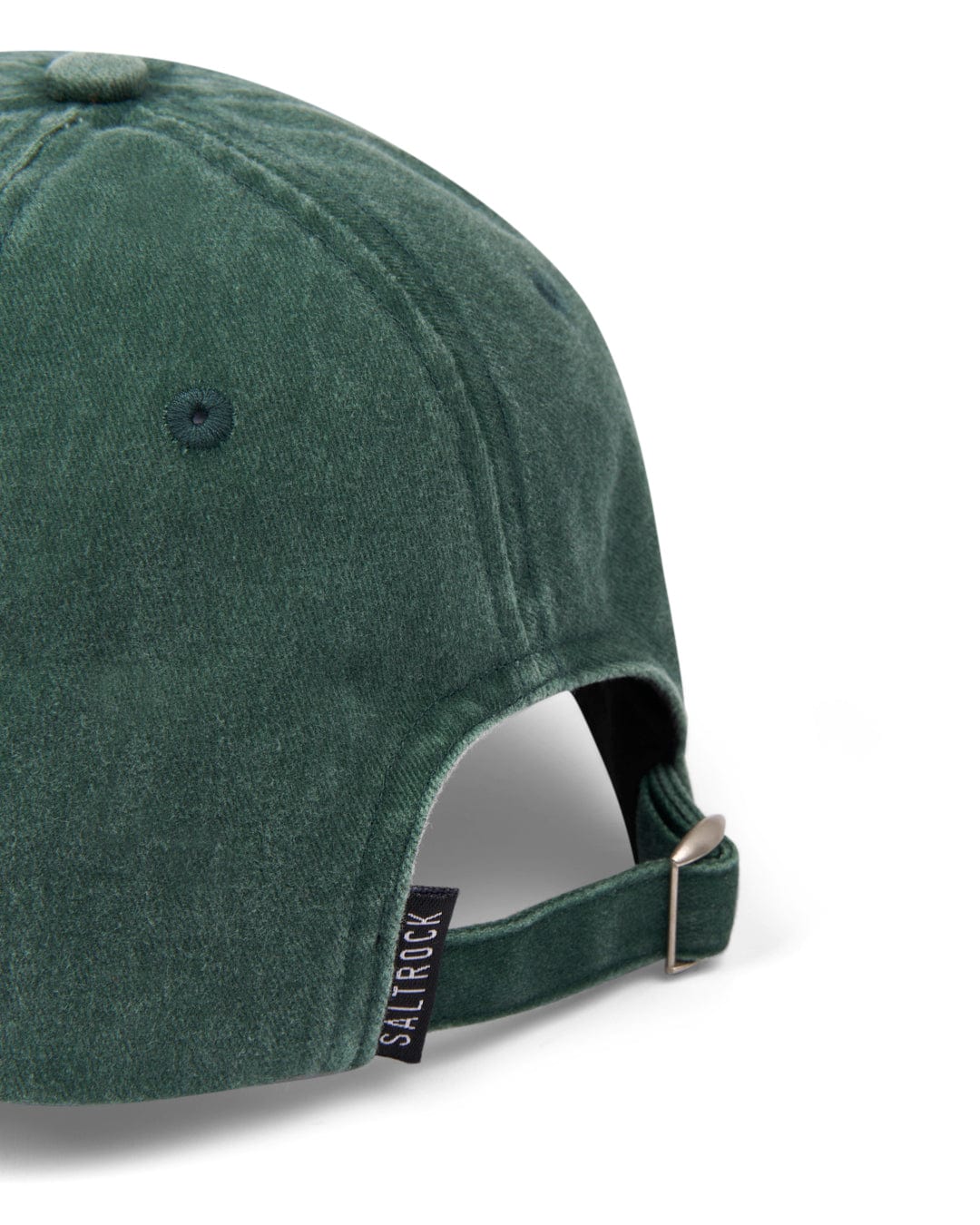 Adjustable SR Original Cap - Green with a metallic buckle and a Saltrock branded badge visible on the adjustable strap.