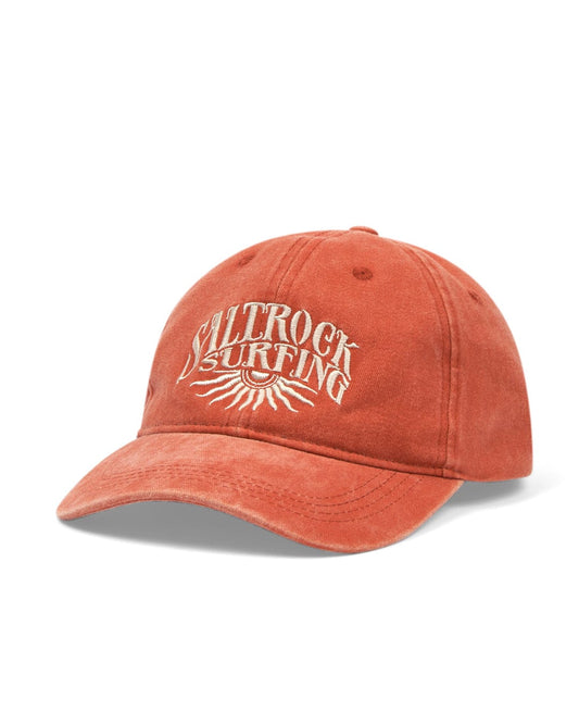 Burnt Orange Sunburst Cap with Saltrock branding logo embroidered on the front.