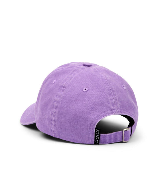 Sunburst Cap - Purple with Saltrock branding on a white background.