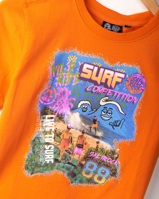 Surf Comp - Kids T-Shirt - Orange