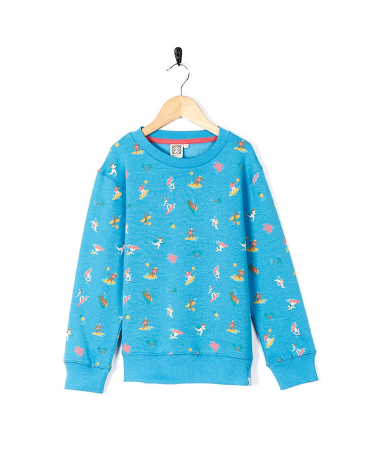 A Saltrock Surf Sisters Kids Recycled Long Sleeve Sweat with birds on it.