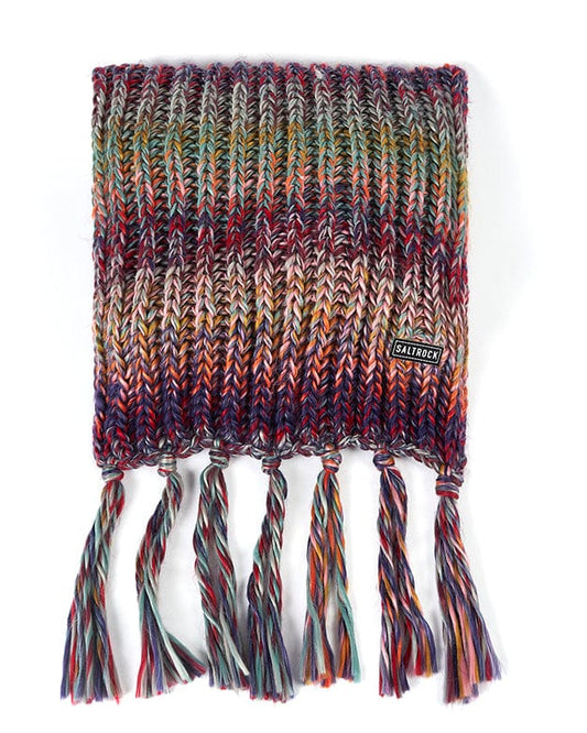 A Surprise - Chunky Scarf - Multi with tassels from Saltrock.