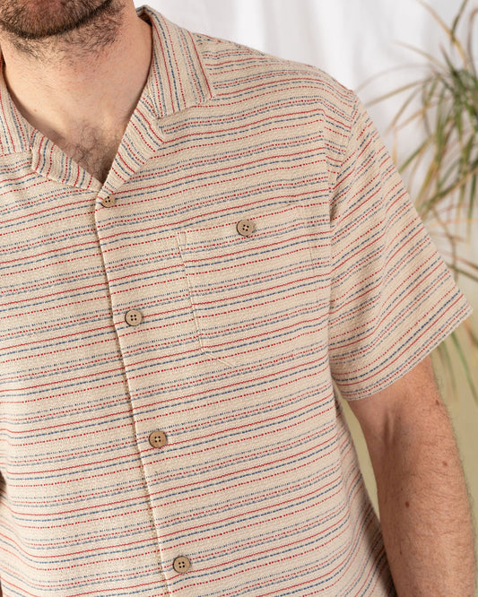 Liam - Mens Revere Shirt - Cream