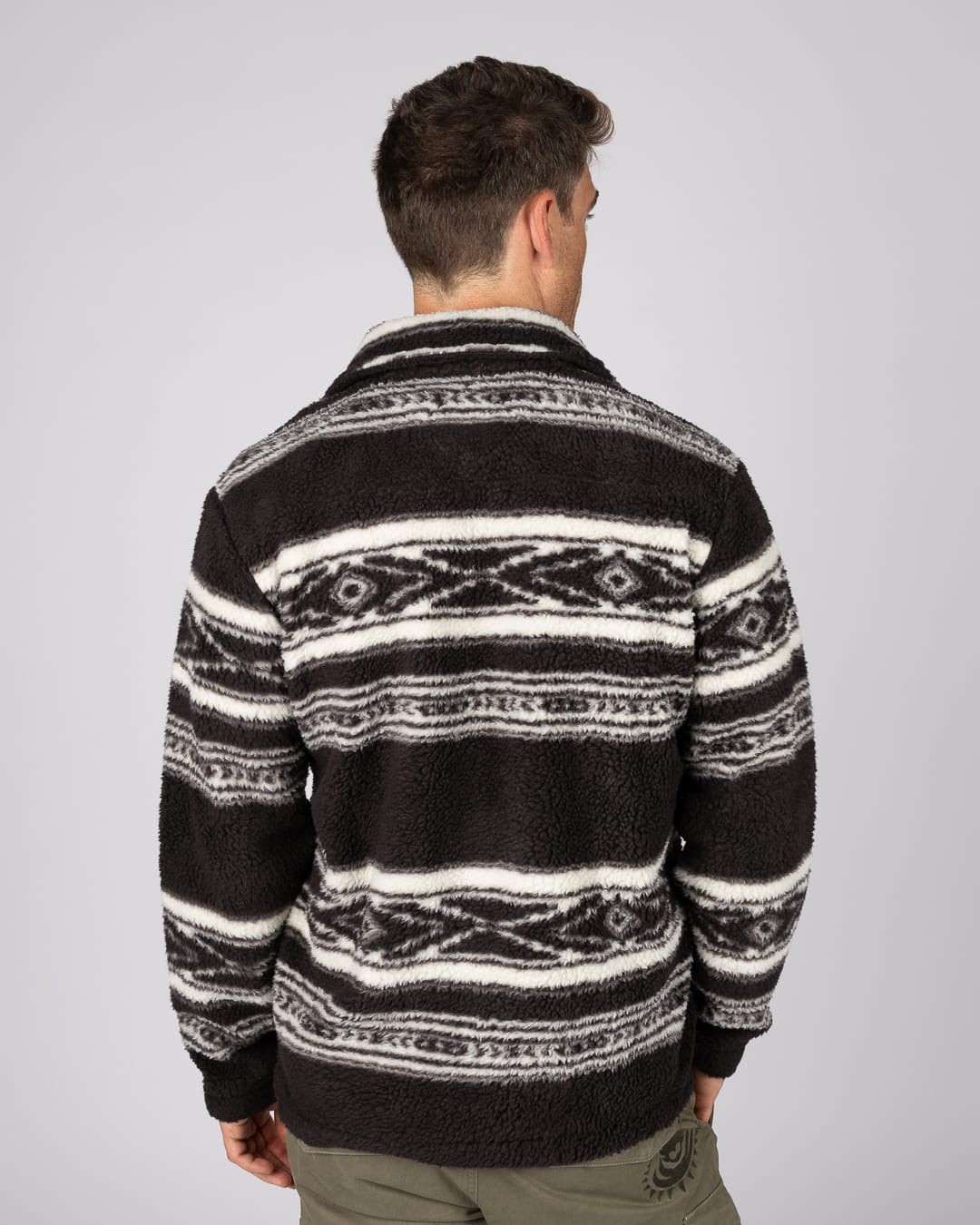 Sands Mens Sherpa Fleece in Grey