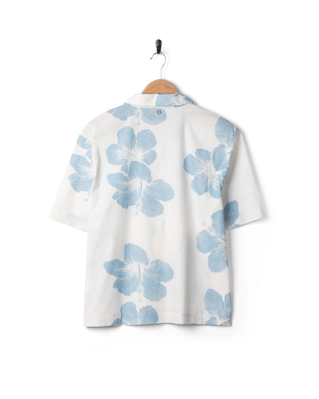 Mandaram Womens Short Sleeve Shirt in Cream