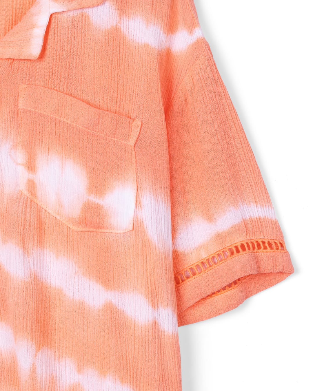 Maida Kids Short Sleeve Shirt in Orange