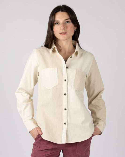 Liora Womens Cord Shirt in Cream