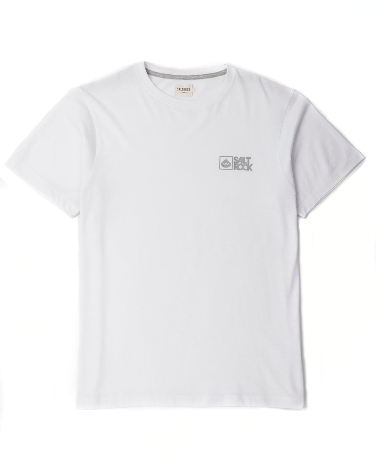 A Saltrock Corp 20 - Mens Short Sleeve T-Shirt - White, an everyday essential.
