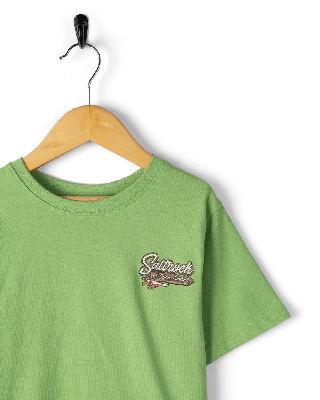 Beach Signs Devon - Kids Short Sleeve T-Shirt - Green