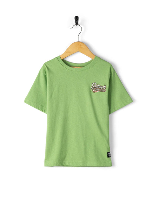 Beach Signs Devon - Kids Short Sleeve T-Shirt - Green