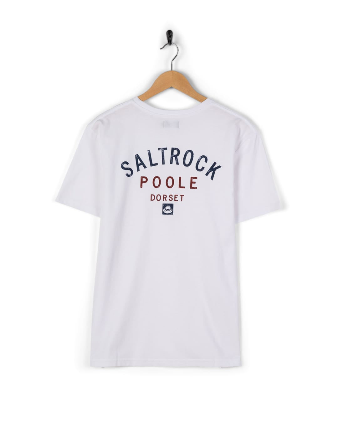 Poole Mens Location T-Shirt in White