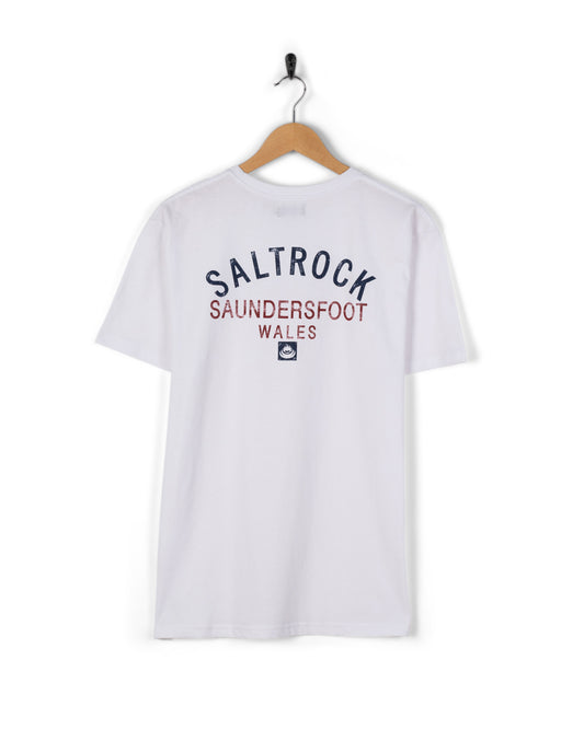 Location Saundersfoot - Mens T-Shirt - White