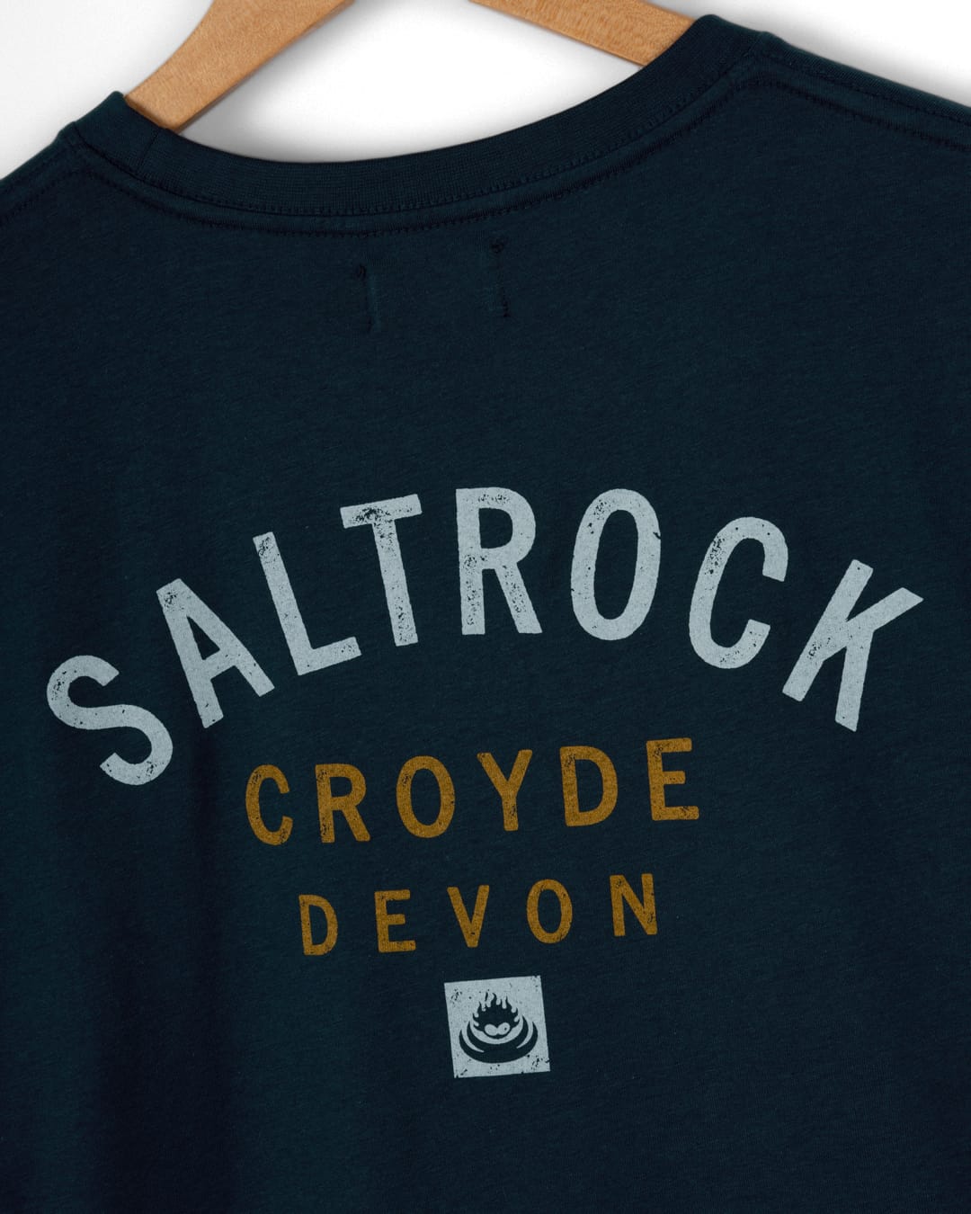 Croyde Location Mens T-Shirt in Blue