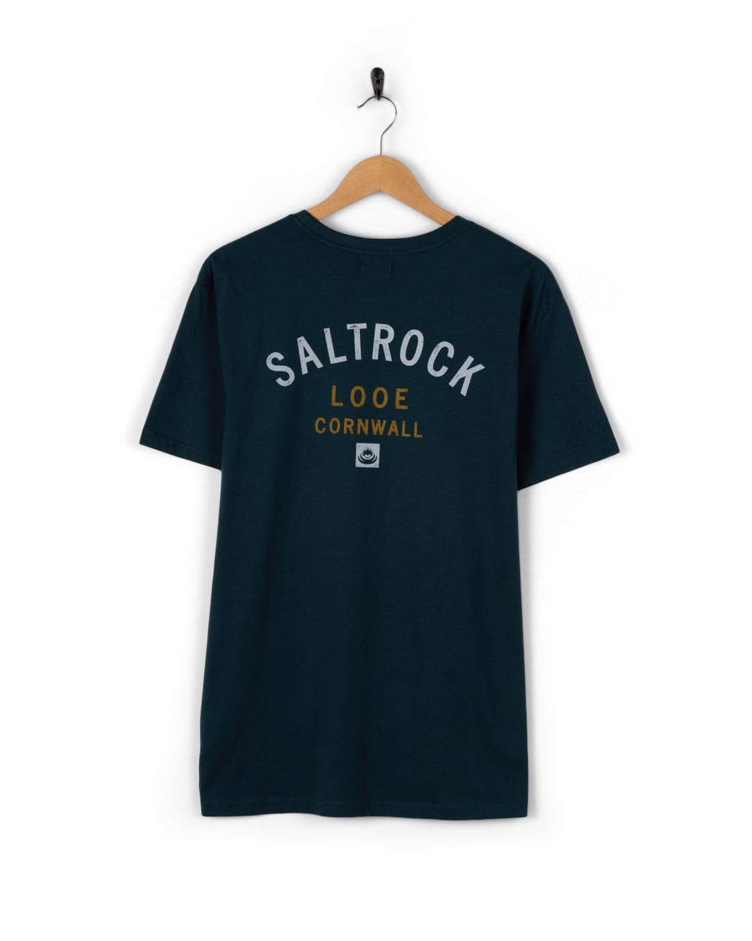 Looe Mens Location T-Shirt in Blue