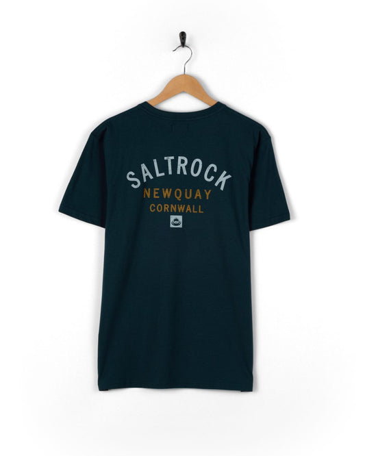 Newquay Mens Location T-Shirt in Blue