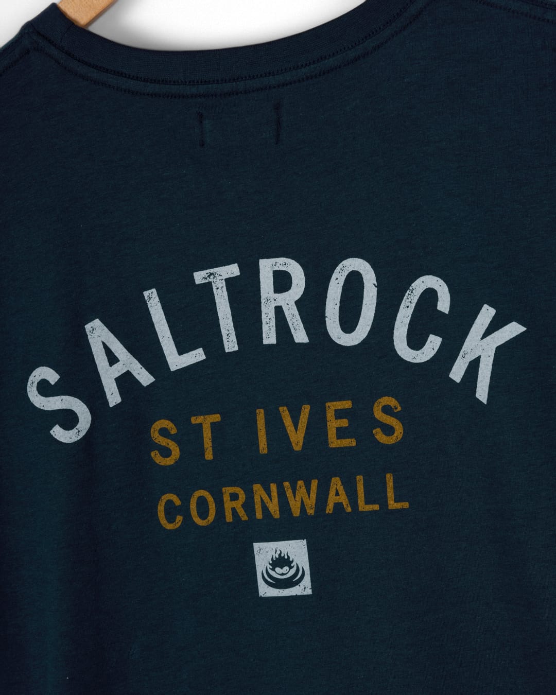 St Ives Location Mens T-Shirt in Blue