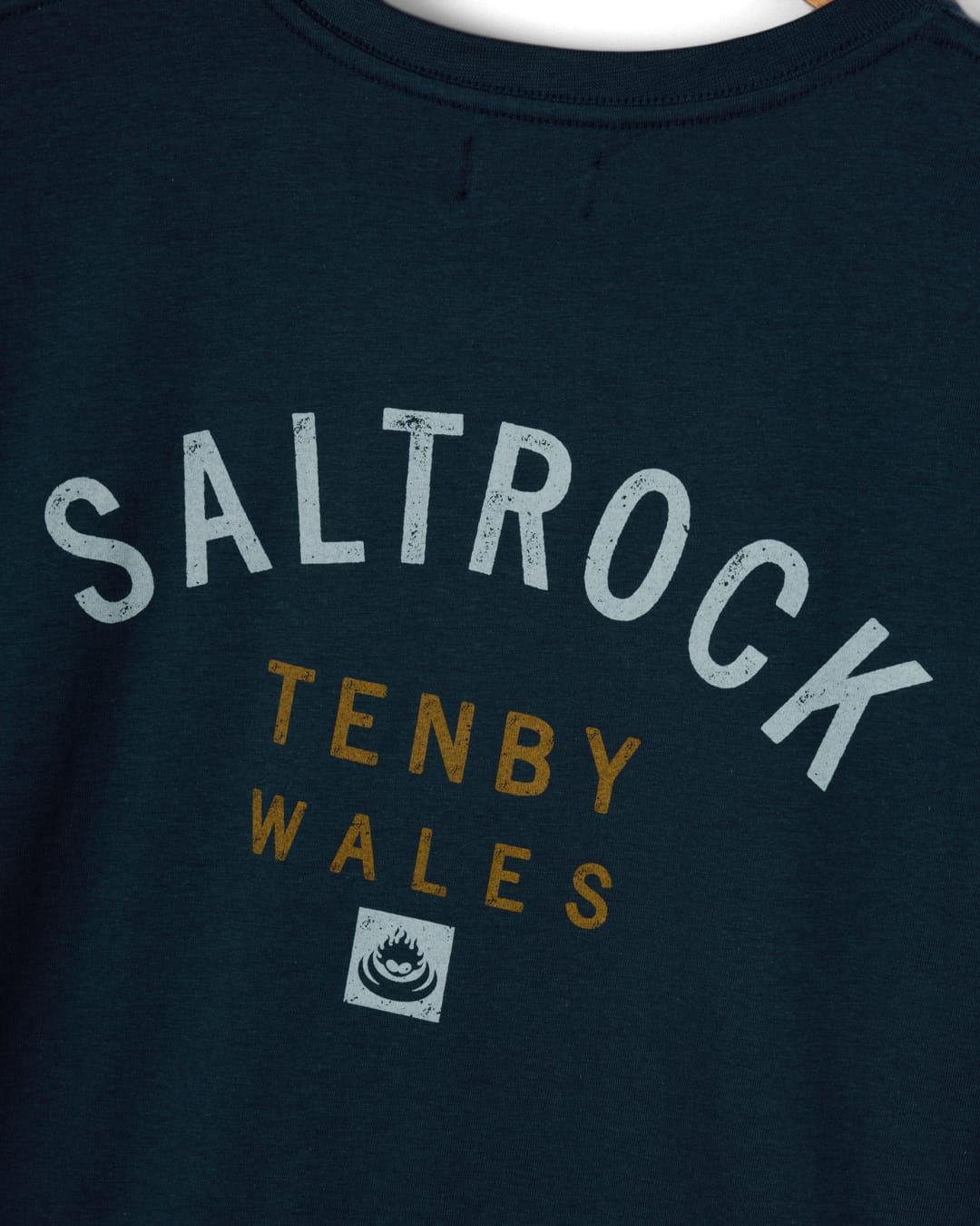 Tenby Mens Location T-Shirt in Blue