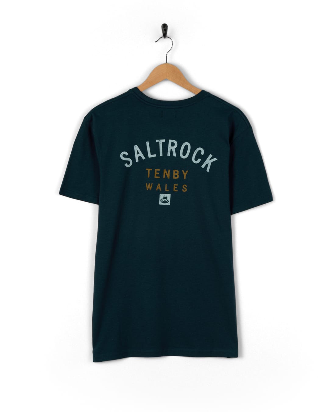 Tenby Mens Location T-Shirt in Blue