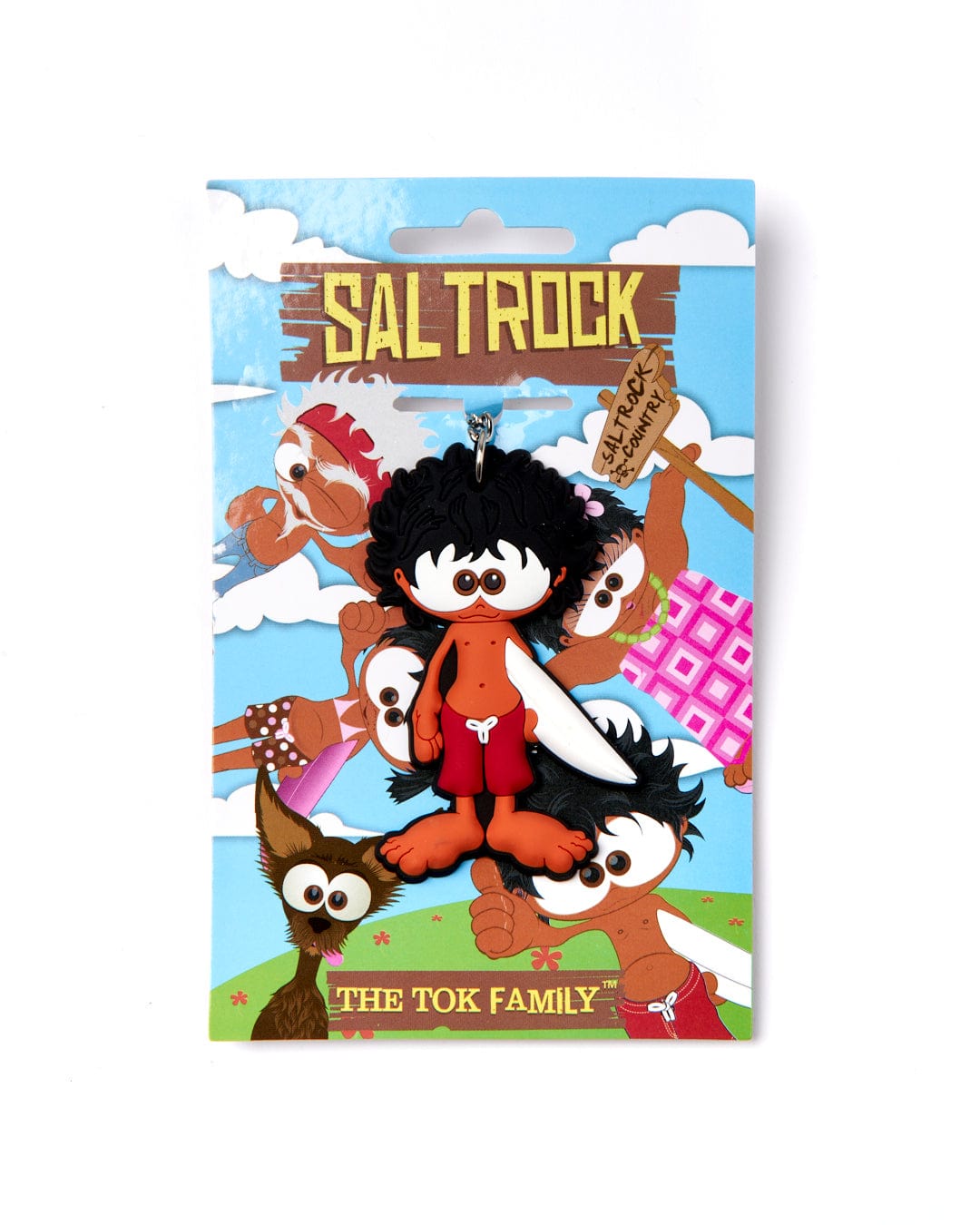 Introducing Tok Keyring - the Lok family enamel pin featuring the Saltrock mascot.