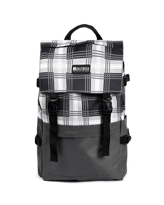 A Saltrock Top Loader - Backpack - Grey on a white background.