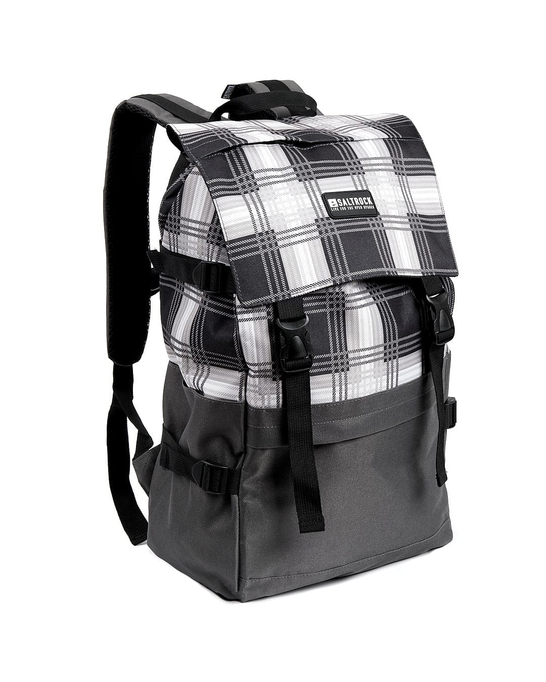 A Saltrock Top Loader - Backpack - Grey on a white background.
