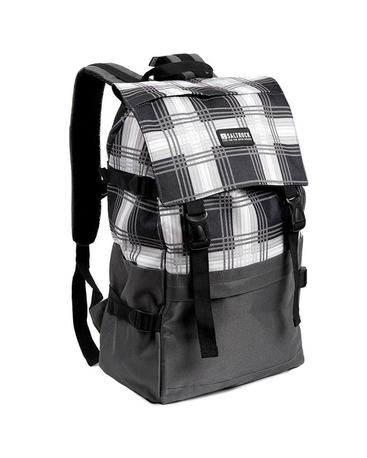 A Saltrock Top Loader - Backpack - Grey on a white background.