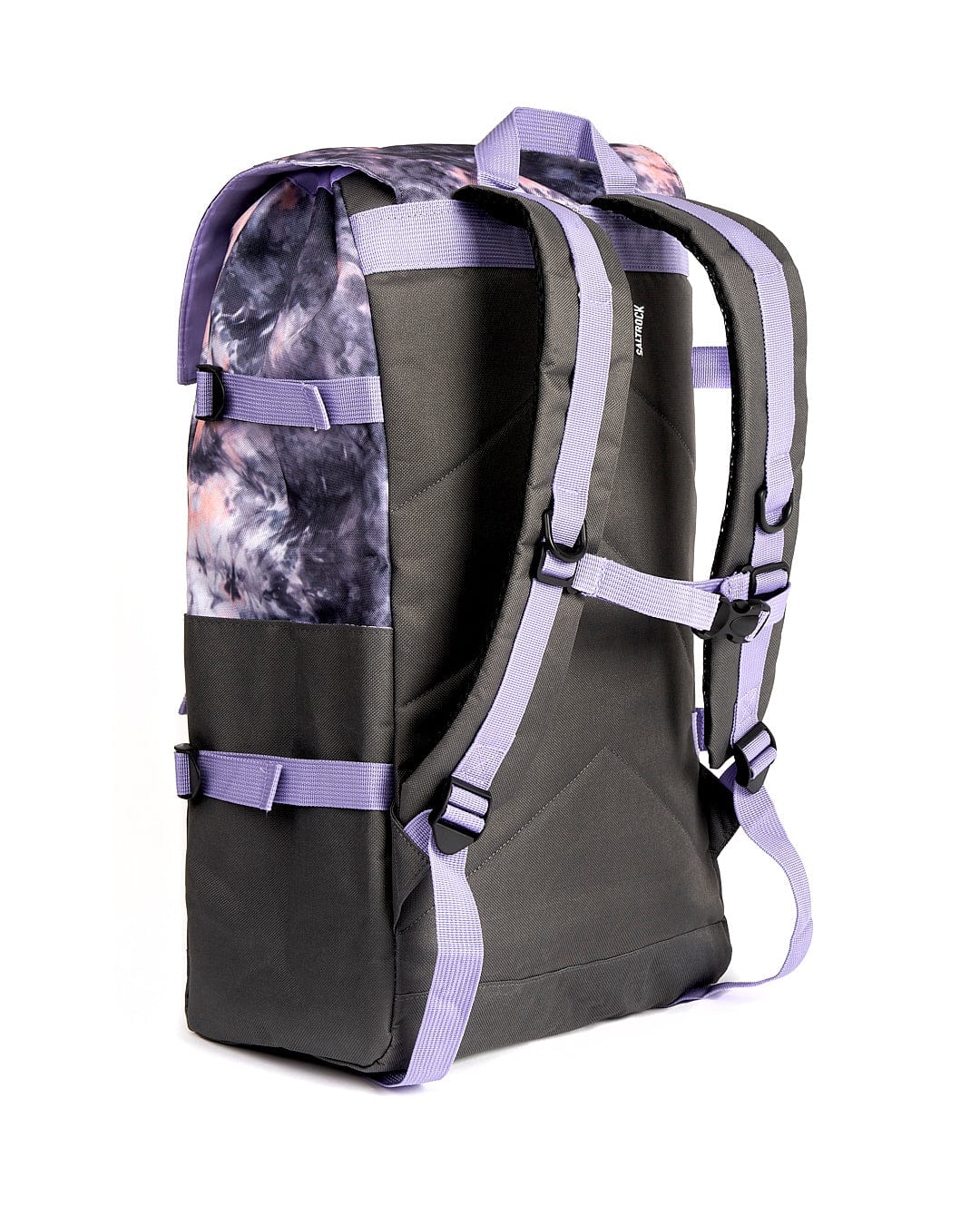 A Saltrock Top Loader - Backpack - Pink/purple with straps.