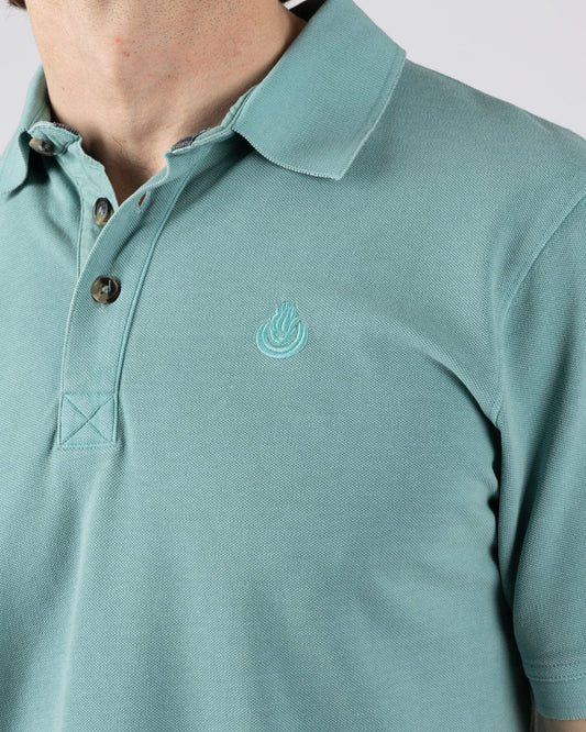 Seb - Mens Short Sleeve Polo - Light Blue