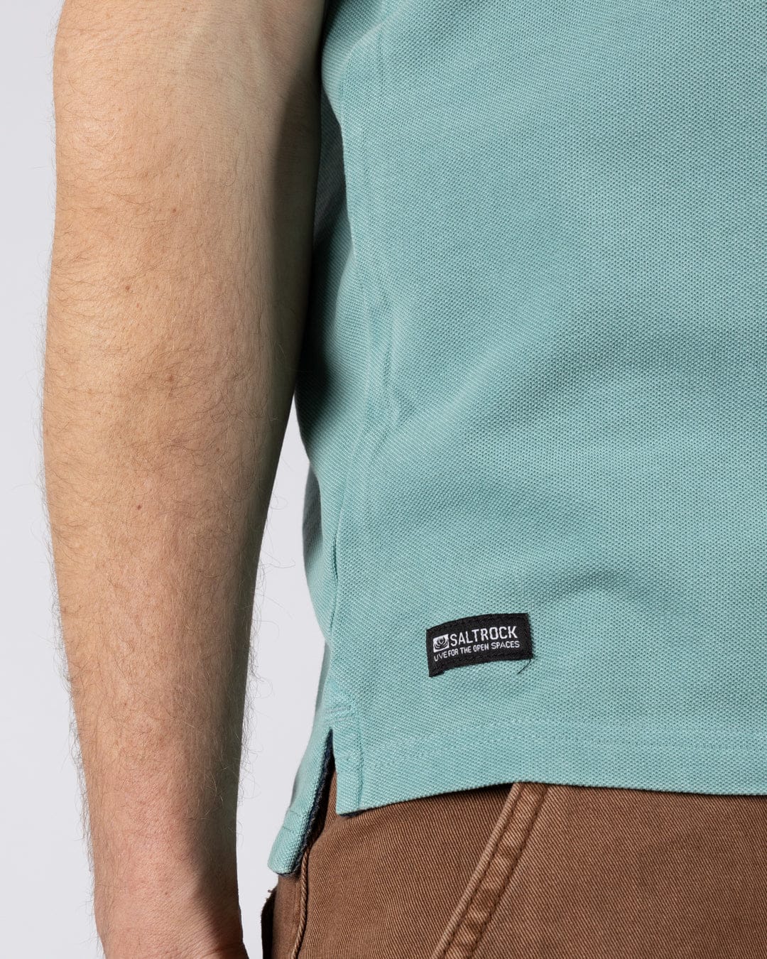 Seb Mens Short Sleeve Polo in Light Blue