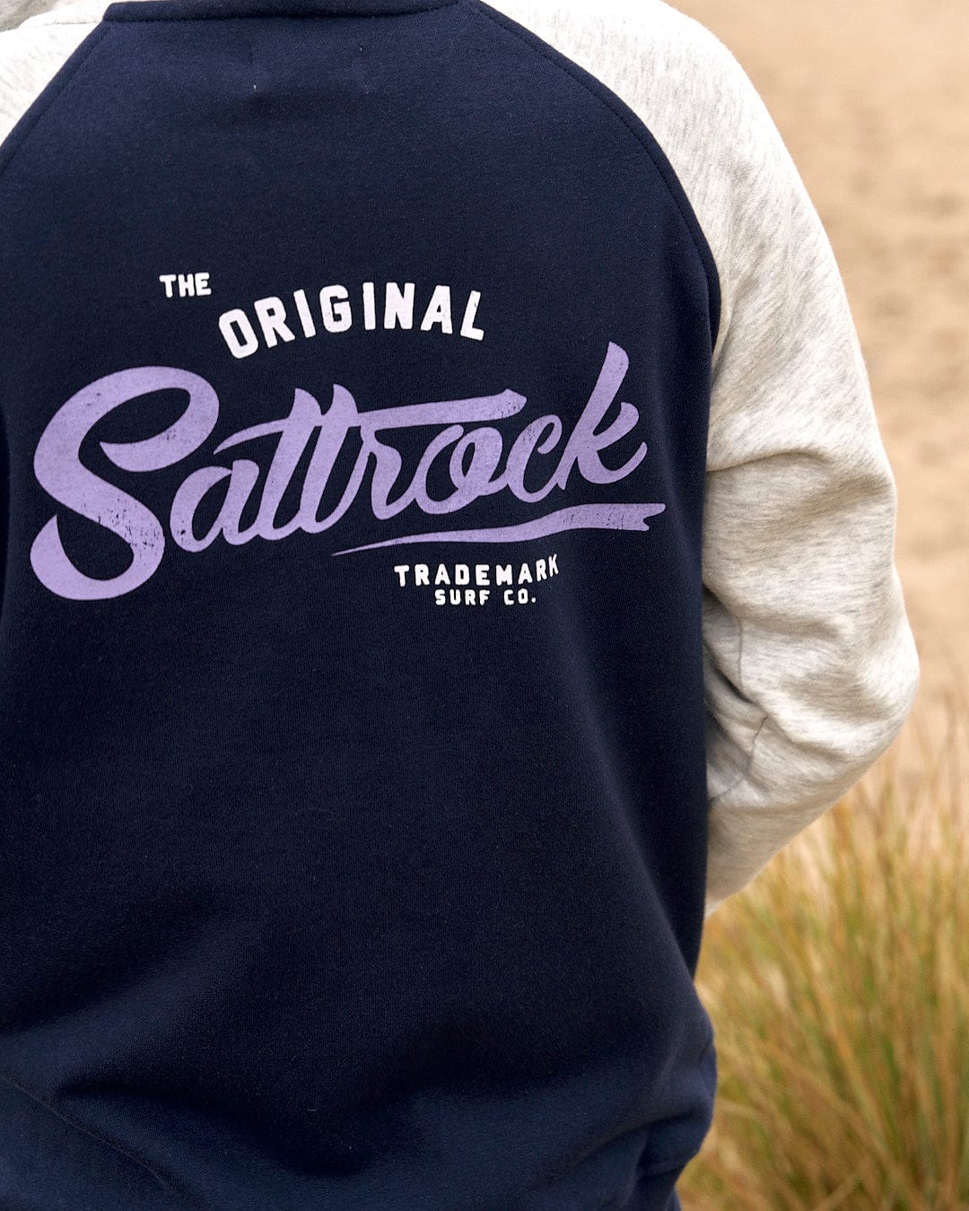 The Saltrock Trademark - Zip Hoodie - Dark Blue.