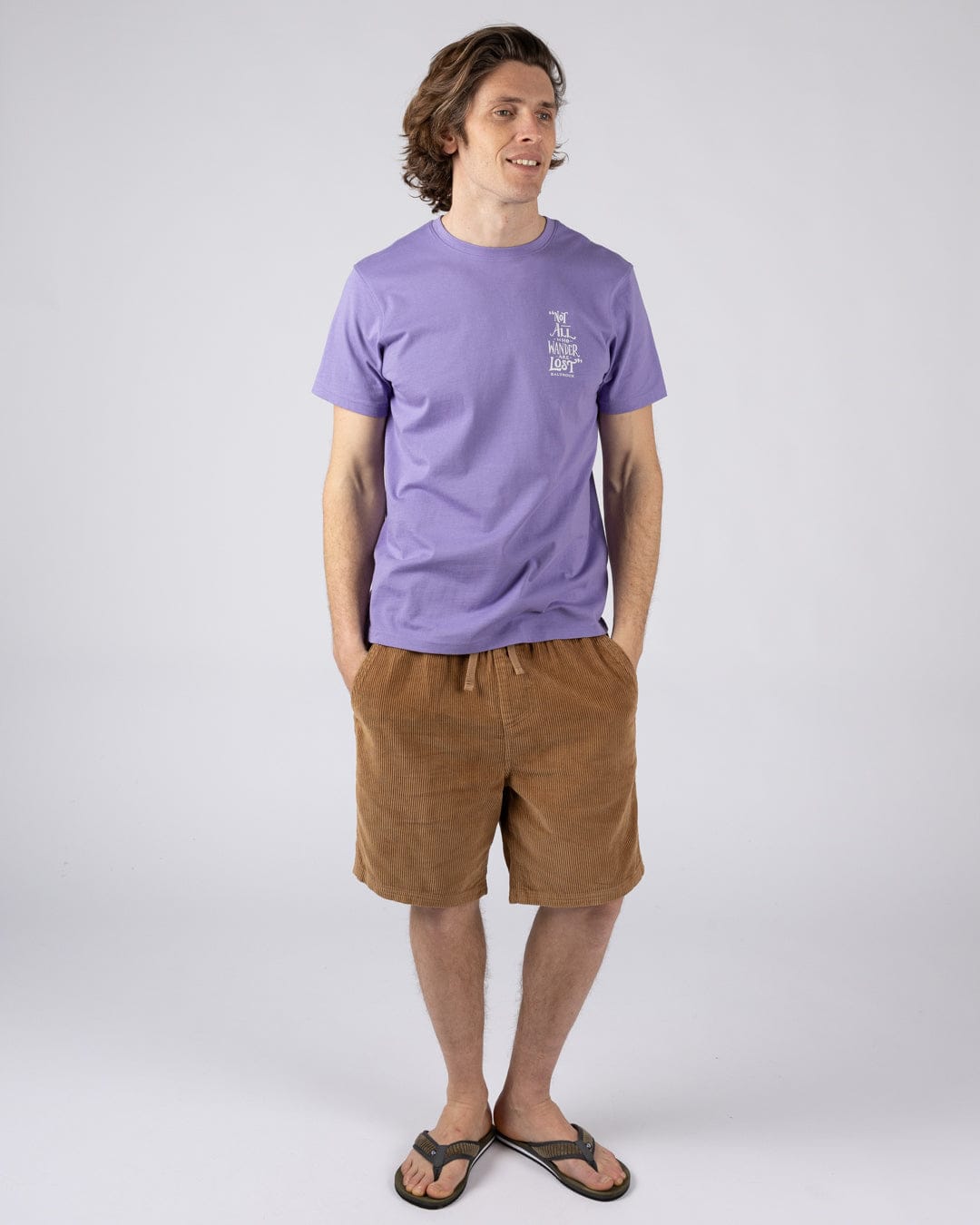 Lost Ships - Mens Short Sleeve Tee - Purple