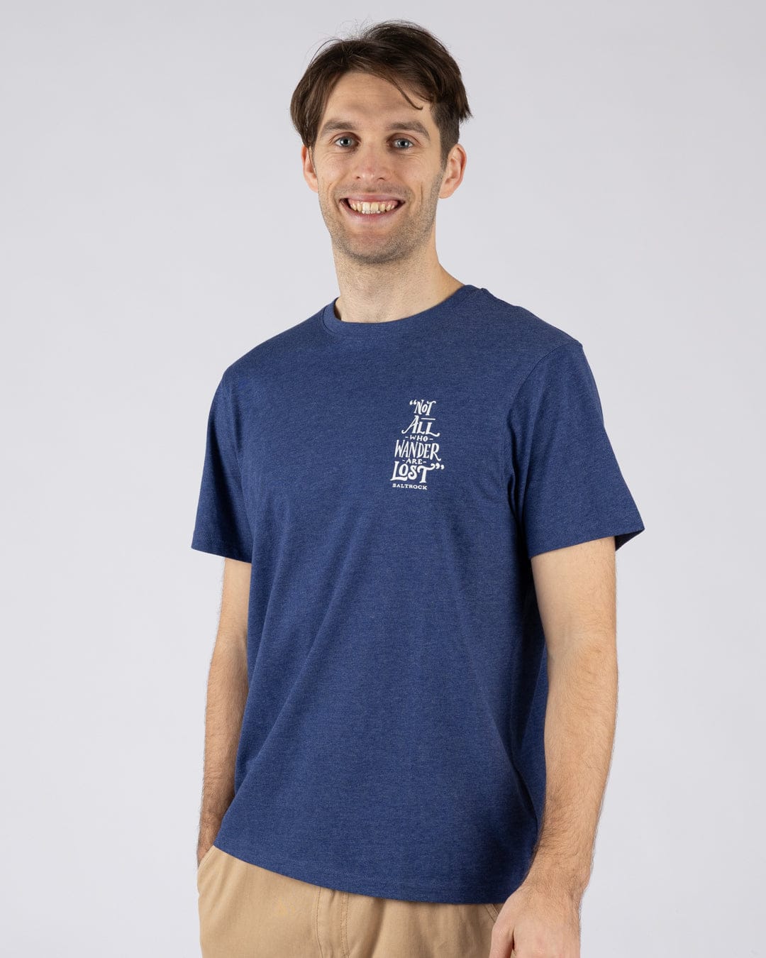 Lost Ships - Mens Short Sleeve T-Shirt - Navy
