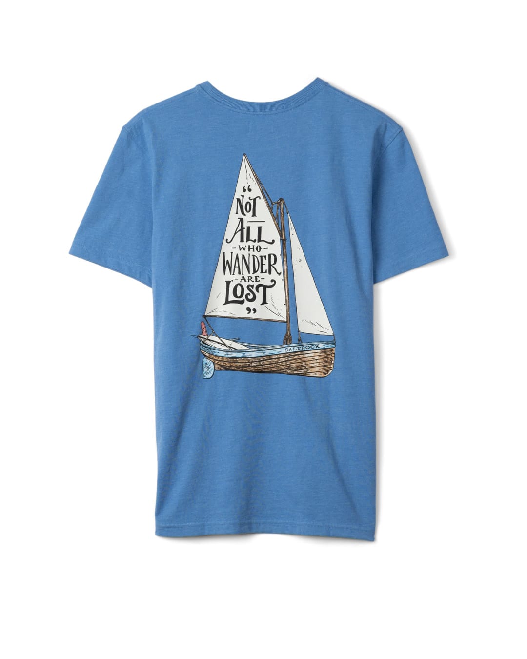 Lost Ships Short Sleeve T-Shirt in Bright Blue