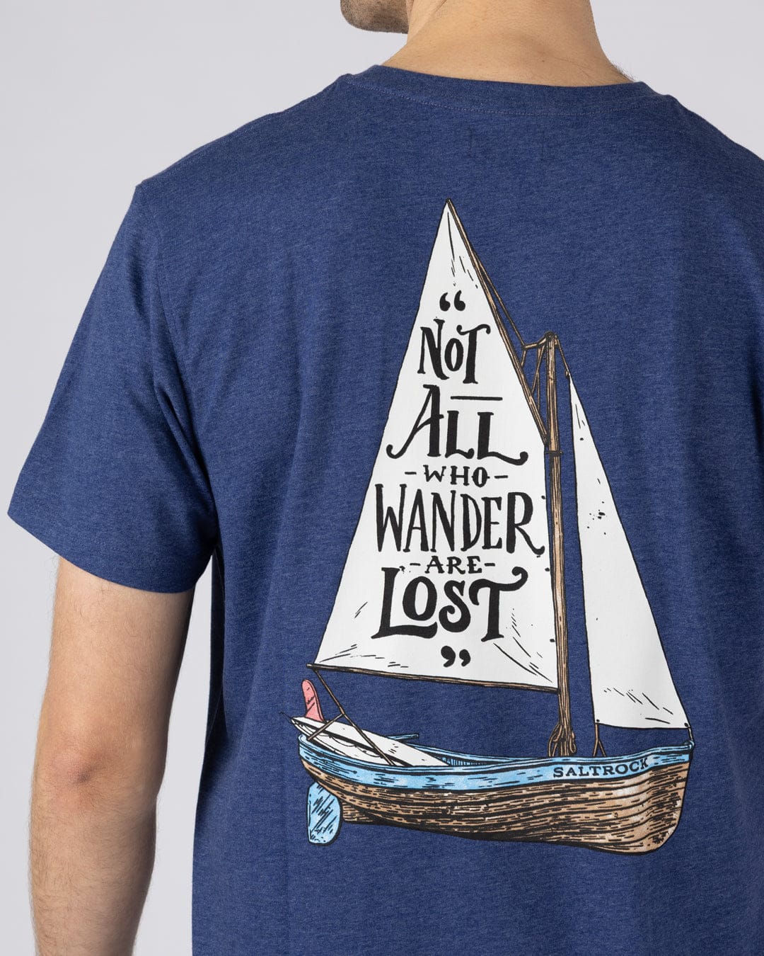 Lost Ships - Mens Short Sleeve T-Shirt - Navy