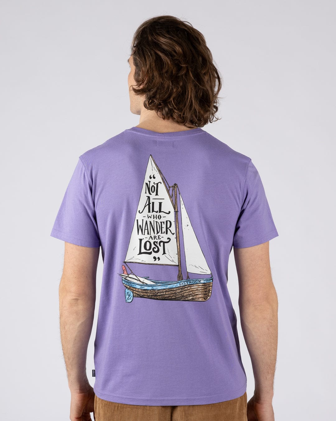 Lost Ships - Mens Short Sleeve Tee - Purple