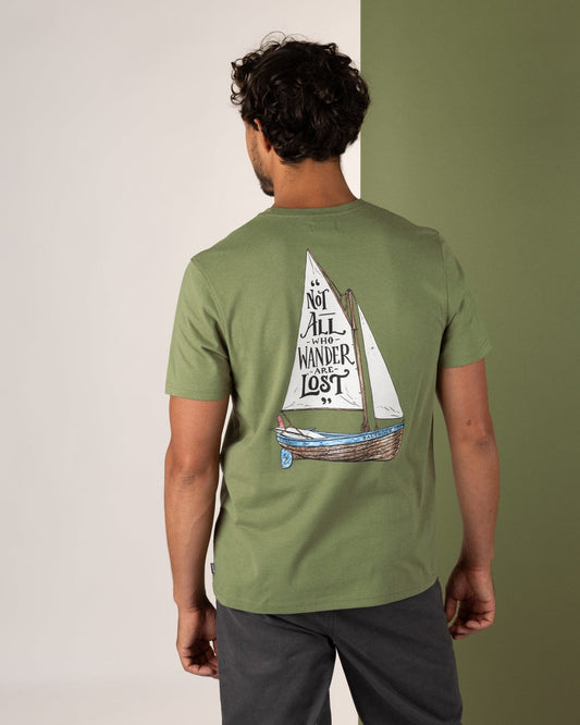 Lost Ships - Mens Short Sleeve T-Shirt - Green