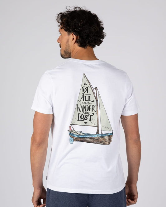 Lost Ships Mens Short Sleeve T-Shirt White