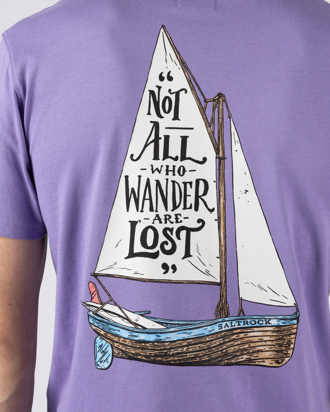 Lost Ships - Mens Short Sleeve Tee - Purple