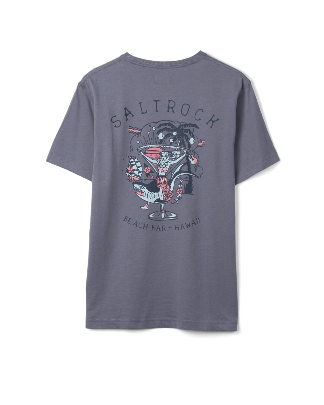 Beach Bar Mens Short Sleeve T-Shirt In Blue