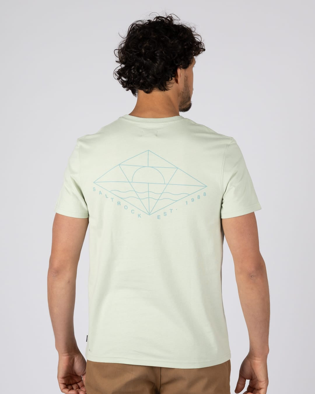 Dimensions Mens Short Sleeve T-Shirt in Light Green
