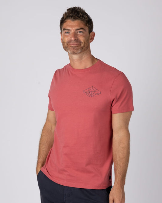 Dimensions Mens Short Sleeve T-Shirt In Pink