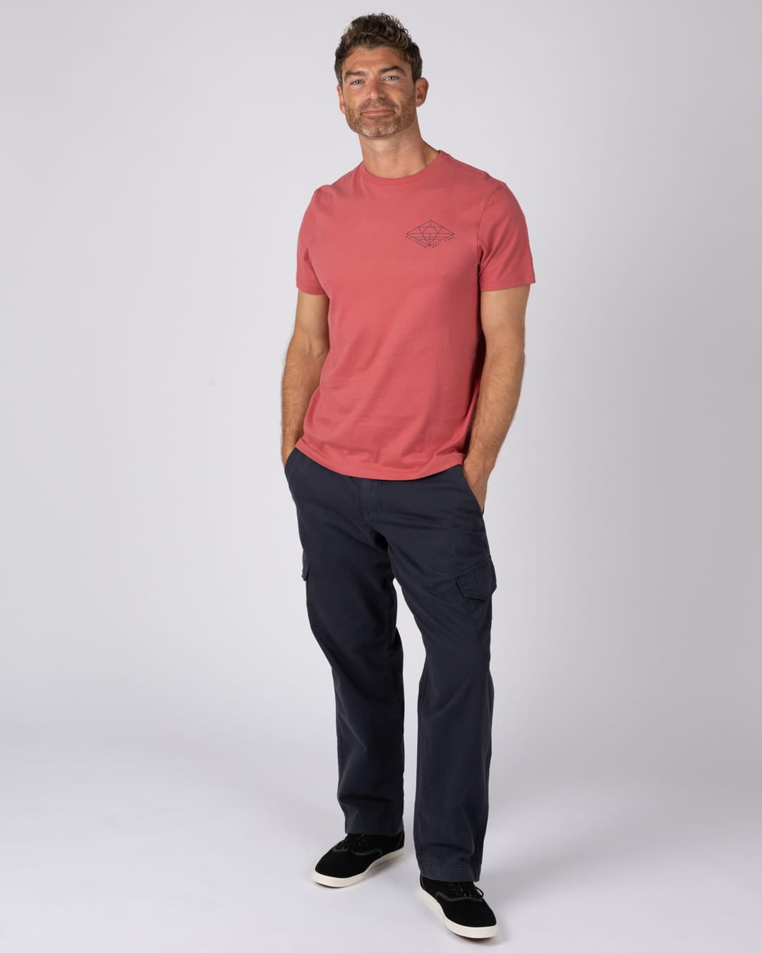 Dimensions Mens Short Sleeve T-Shirt In Pink