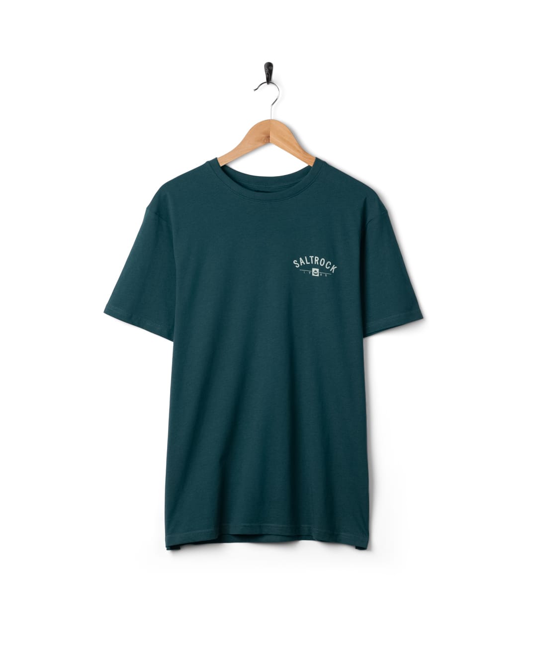 Saunton Mens Location T-Shirt in Teal