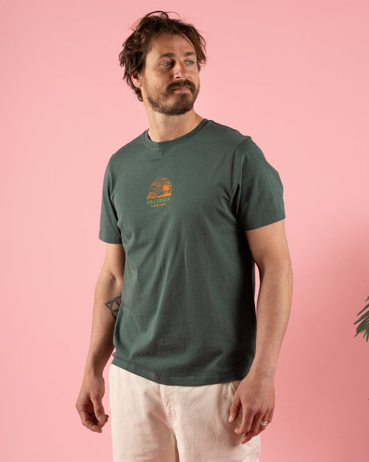 Atlantic Adventure - Mens Short Sleeve T-Shirt - Green