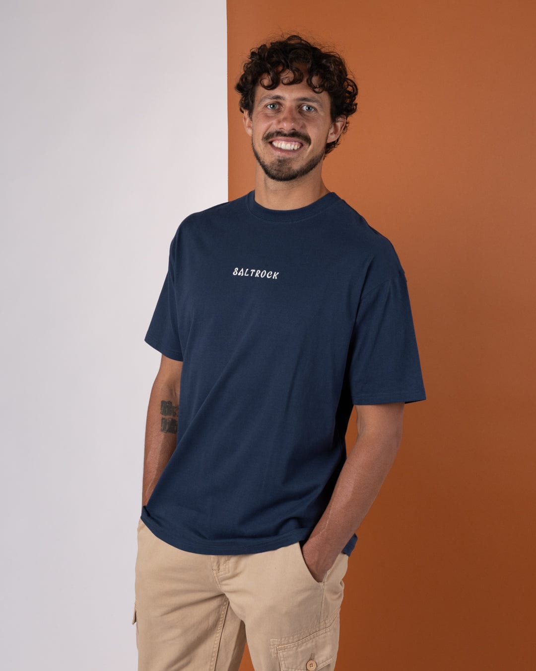 Yin Yang Sun - Mens Short Sleeve T-Shirt - Blue