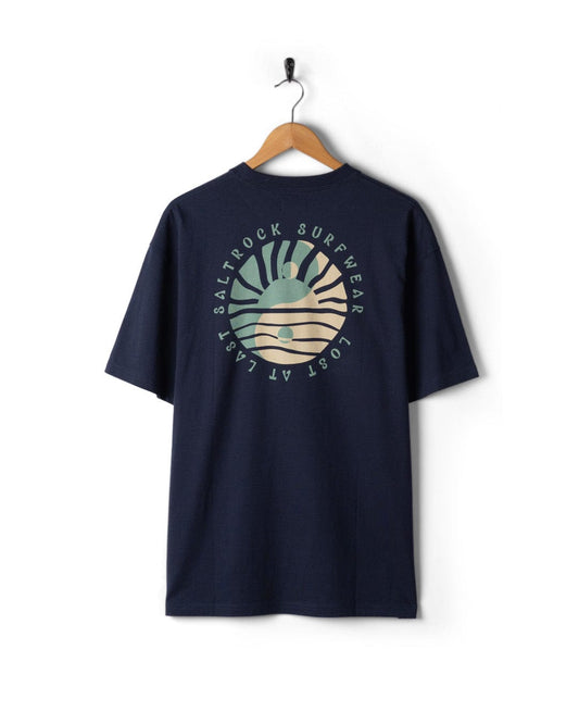 Yin Yang Sun - Mens Short Sleeve T-Shirt - Blue