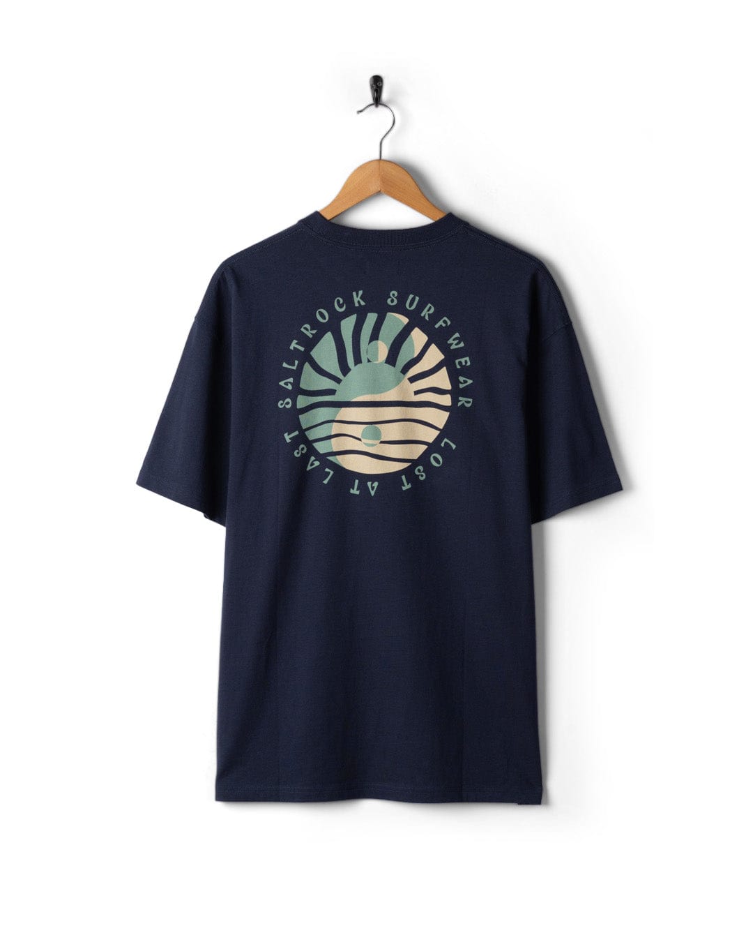 Yin Yang Sun - Mens Short Sleeve T-Shirt - Blue