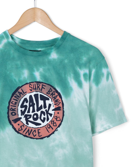 Original SR - Mens Oversized Tie Dye Short Sleeve T-Shirt - Green