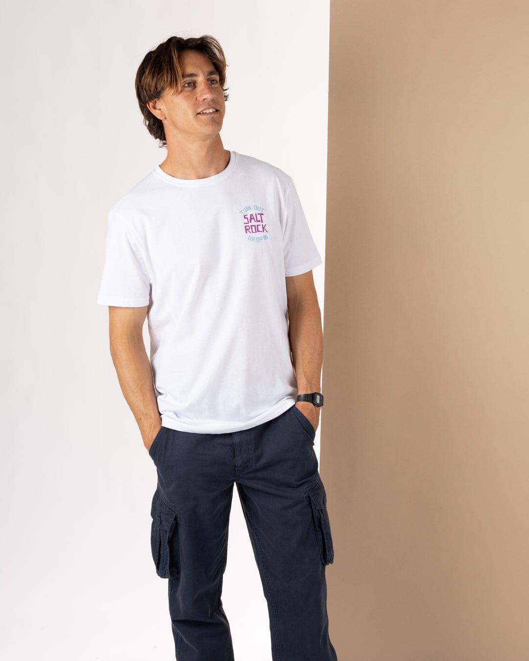 Tune Out - Mens Short Sleeve T-Shirt - White